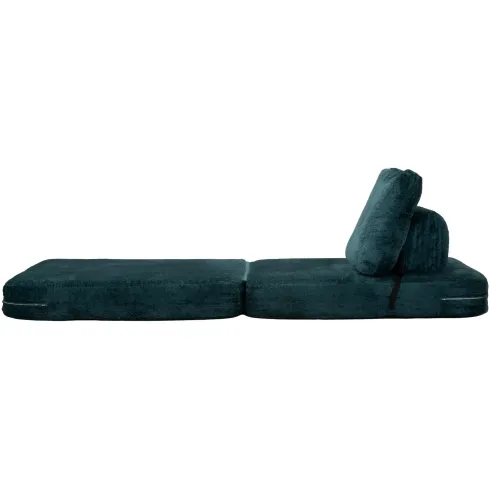 Poltrona Letto Bouclé Compressa Petrolio Moderna per Salotto Camera