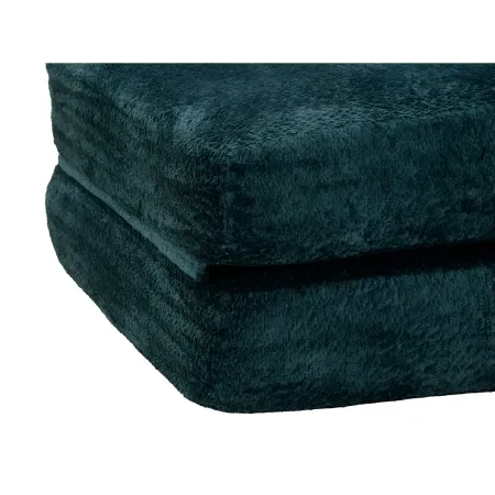 Poltrona Letto Bouclé Compressa Petrolio Moderna per Salotto Camera