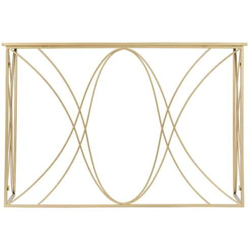 Mobile da Ingresso Metallo Oro Vetro Specchiato 120x40x80 cm Moderno