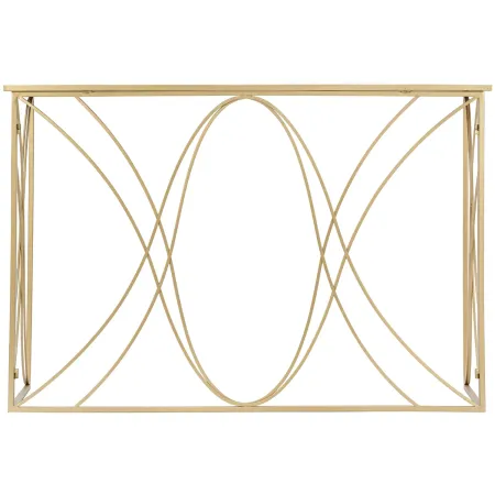 Mobile da Ingresso Metallo Oro Vetro Specchiato 120x40x80 cm Moderno