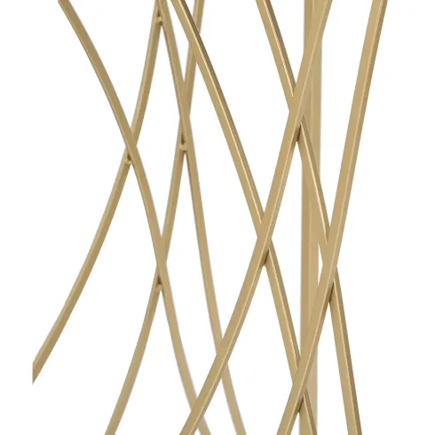 Mobile da Ingresso Metallo Oro Vetro Specchiato 120x40x80 cm Moderno