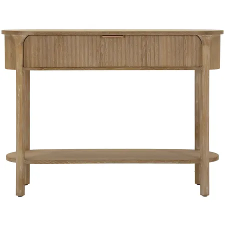 Mobile da Ingresso in Legno Naturale con Cassetto Ripiano Moderno