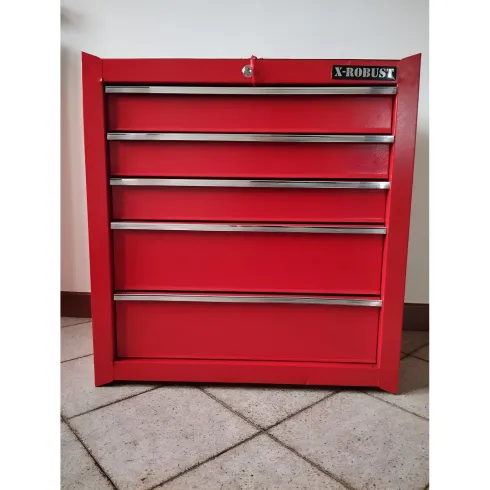 Carrello Porta utensili 5 Cassetti Attrezzi da Officina Multiuso Ruote Meccanico