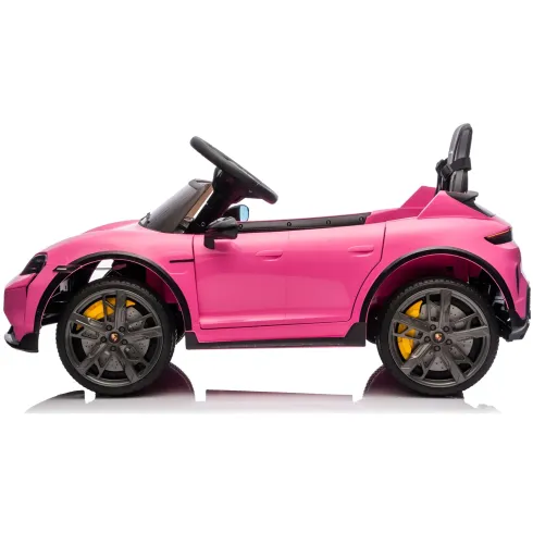 Auto Elettrica per Bambini Porsche Taycan 12V Rosa Telecomando