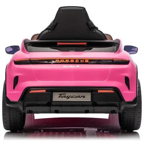 Auto Elettrica per Bambini Porsche Taycan 12V Rosa Telecomando