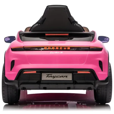 Auto Elettrica per Bambini Porsche Taycan 12V Rosa Telecomando