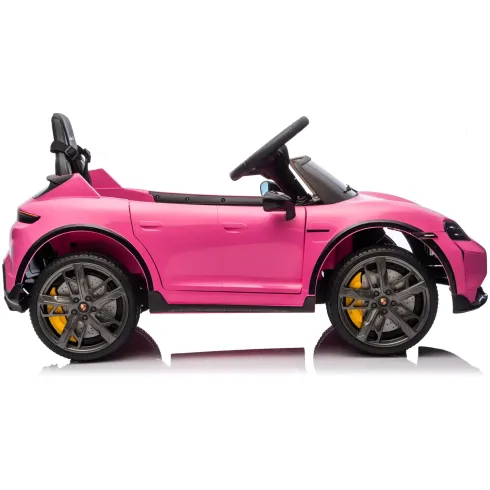 Auto Elettrica per Bambini Porsche Taycan 12V Rosa Telecomando