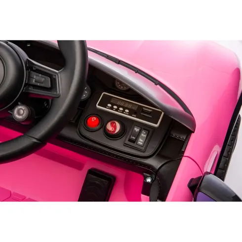 Auto Elettrica per Bambini Porsche Taycan 12V Rosa Telecomando