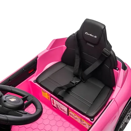 Auto Elettrica per Bambini Porsche Taycan 12V Rosa Telecomando