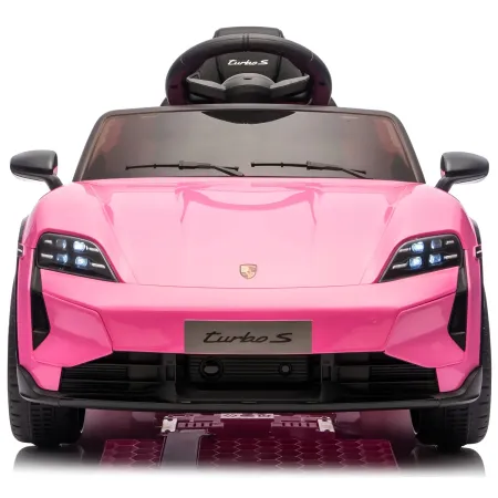 Auto Elettrica per Bambini Porsche Taycan 12V Rosa Telecomando