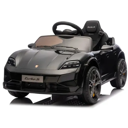 Auto Elettrica per Bambini Porsche Taycan 12V Nero Telecomando