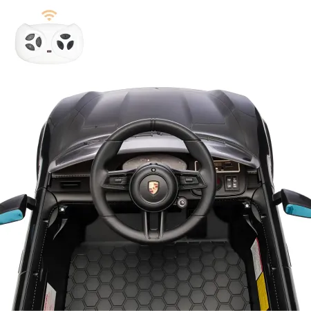 Auto Elettrica per Bambini Porsche Taycan 12V Nero Telecomando