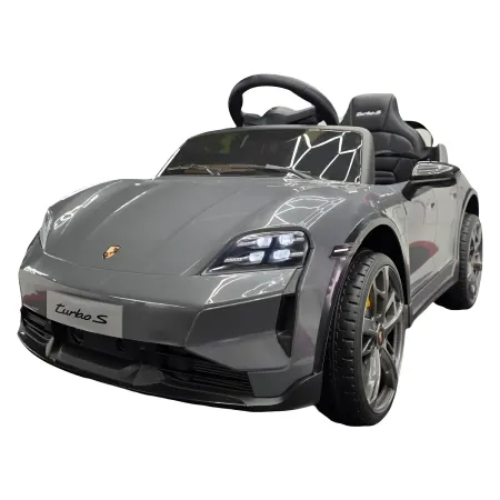 Auto Elettrica per Bambini Porsche Taycan 12V Grigio Telecomando
