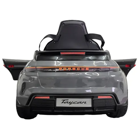 Auto Elettrica per Bambini Porsche Taycan 12V Grigio Telecomando