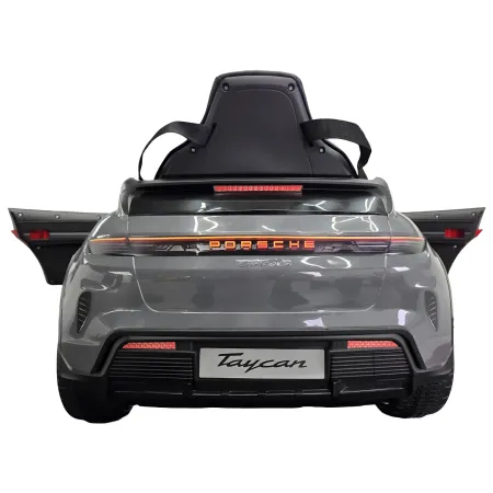 Auto Elettrica per Bambini Porsche Taycan 12V Grigio Telecomando