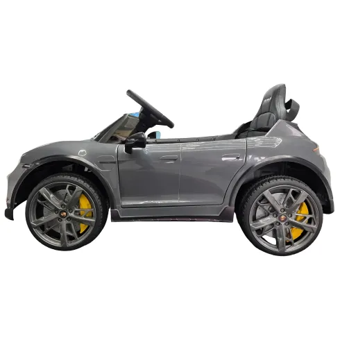 Auto Elettrica per Bambini Porsche Taycan 12V Grigio Telecomando