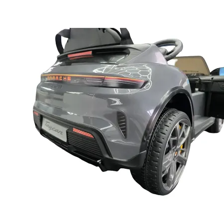 Auto Elettrica per Bambini Porsche Taycan 12V Grigio Telecomando