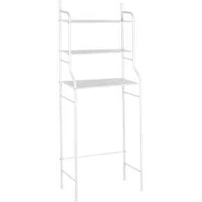 Scaffale Sopra Lavatrice Salvaspazio 68x25x155 cm Lavanderia Bianco