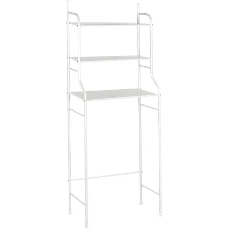 Scaffale Sopra Lavatrice Salvaspazio 68x25x155 cm Lavanderia Bianco