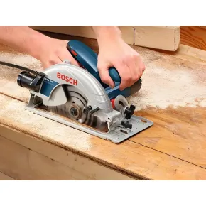 Sega Circolare Bosch 190 mm 1400W Taglio Legno Professionale 5500 Giri 2