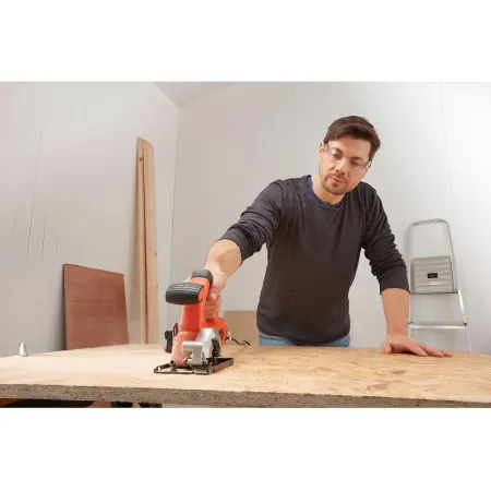 Mini Sega Circolare Black+Decker 85 mm 400W per Legno Metallo Plastica