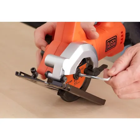 Mini Sega Circolare Black+Decker 85 mm 400W per Legno Metallo Plastica