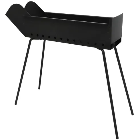 Canalina Fornacella Arrosticini Spiedini a Carbone 40x14 Pieghevole