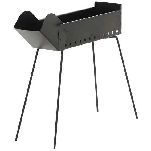 Canalina Fornacella Arrosticini Spiedini a Carbone 40x14 Pieghevole