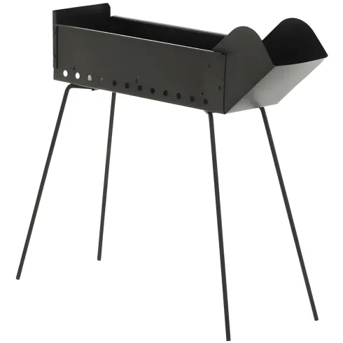 Canalina Fornacella Arrosticini Spiedini a Carbone 40x14 Pieghevole