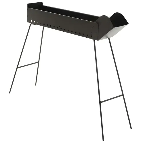 Canalina Fornacella Arrosticini Spiedini a Carbone 60x14 Pieghevole