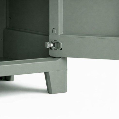 Keter Armadio in Resina Basso Ripiani Resistente Antipioggia da Balcone Esterno | BricoShop24