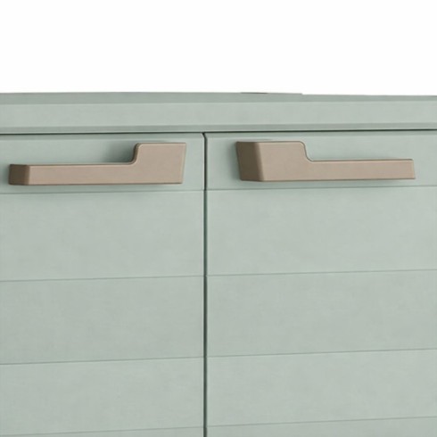 Keter Armadio in Resina Basso Ripiani Resistente Antipioggia da Balcone Esterno | BricoShop24