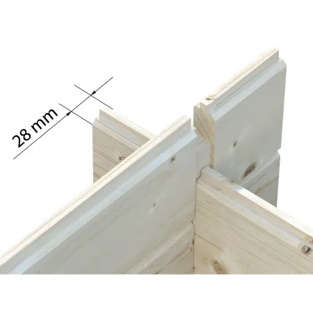 Casetta da Giardino in Legno 138x158 cm 28 mm Blockhouse