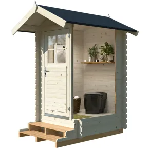 Casetta da Giardino in Legno 138x158 cm 28 mm Blockhouse 2