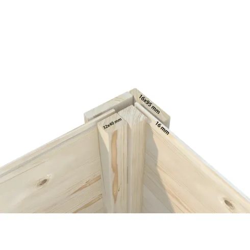 Casetta per Bambini in Legno 220x180 cm Soppalco Interno da Esterno
