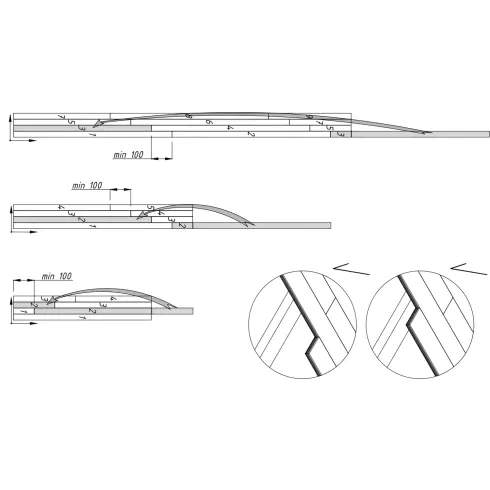 Pavimento per Casetta in Legno da Giardino 300x185 cm Kit Base