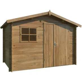 Casetta in Legno Impregnato 296x200 cm Blockhouse 19 mm con Finestra