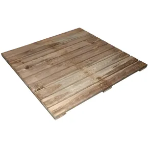Mattonella Legno 100x100 cm Pavimentazione da Esterno Pino Impregnato