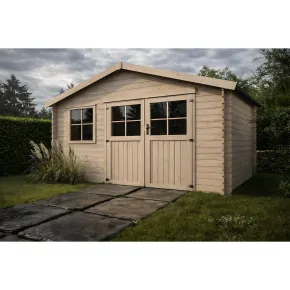 Casetta in Legno da Giardino 4x2,5 mt con sistema Block House 2