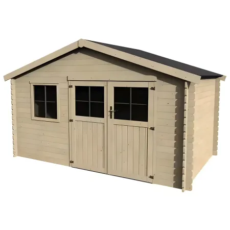 Casetta in Legno da Giardino 4x2,5 mt con sistema Block House
