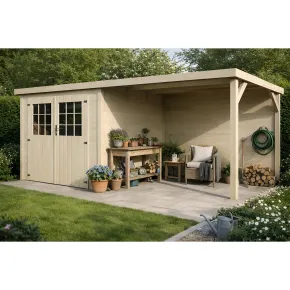 Casetta Rimessa Attrezzi in Legno da Giardino 476x256 cm 2