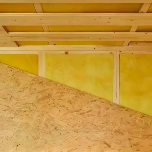 Casetta in Legno Abitabile 5x3.6 metri Parete Isolanti Porta Finestra Giardino | BricoShop24