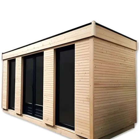 Casetta in Legno Abitabile 5x3.6 metri Parete Isolanti Porta Finestra Giardino | BricoShop24