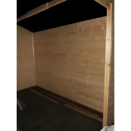 Casetta in Legno 3x3 mt 28 mm Block House Moderna Porta Attrezzi da Giardino | BricoShop24