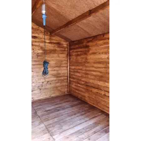 Casetta in Legno 3x3 mt 28 mm Block House Moderna Porta Attrezzi da Giardino | BricoShop24