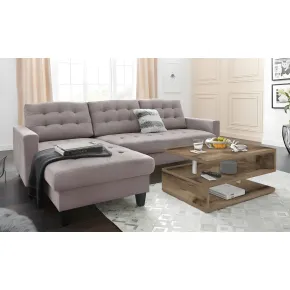 Tavolino da Caffè 90 cm in Legno Acero 2 Ripiani da Soggiorno Moderno 2