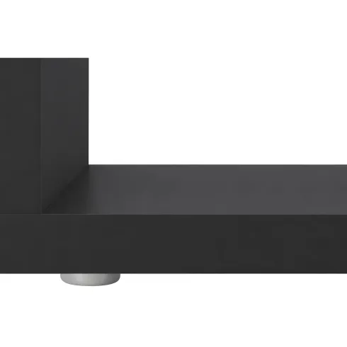Tavolino da Caffè 55 cm in Legno Antracite 2 Ripiani Soggiorno Moderno