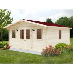Casetta in Legno 5x5 mt 44 mm Rimessa Attrezzi Blockhouse da Giardino 2