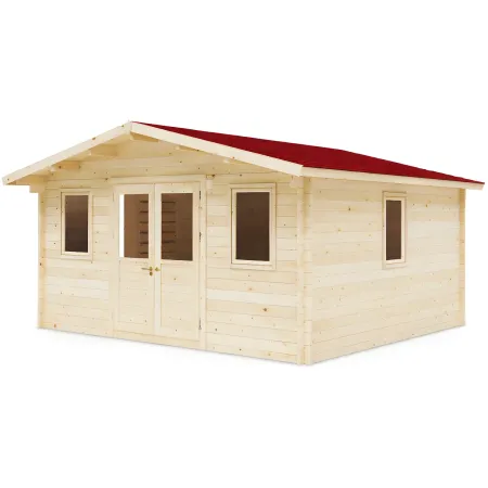 Casetta in Legno 5x5 mt 44 mm Rimessa Attrezzi Blockhouse da Giardino