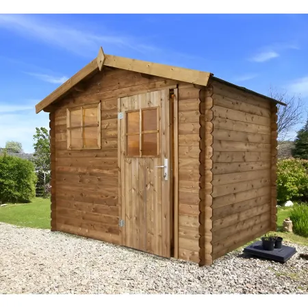 Casetta in Legno Impregnata 2.6x2 19 mm Box per Attrezzi